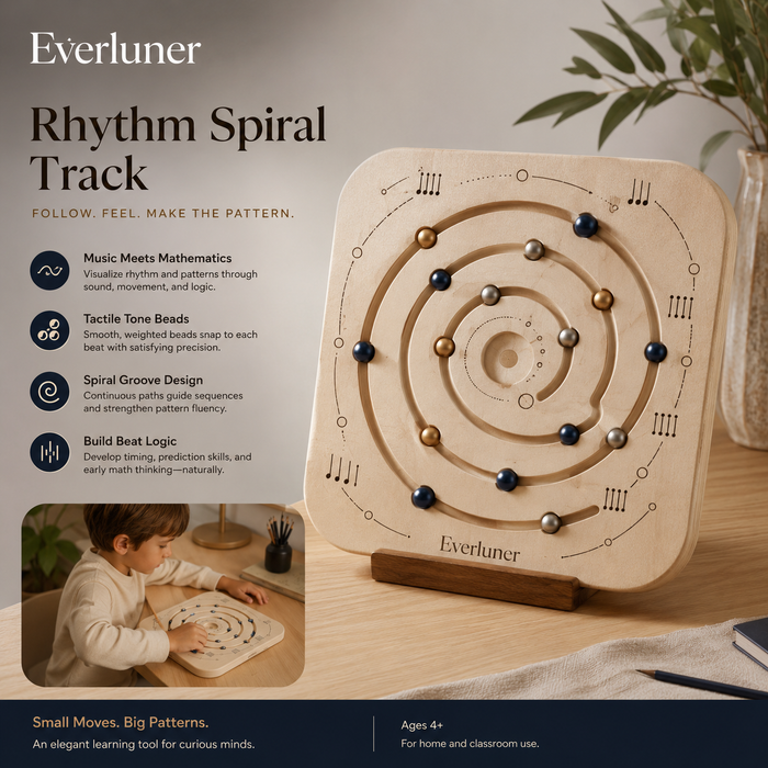 Everluner™ Rhythm Spiral Track — Musical Pattern and Motion Board