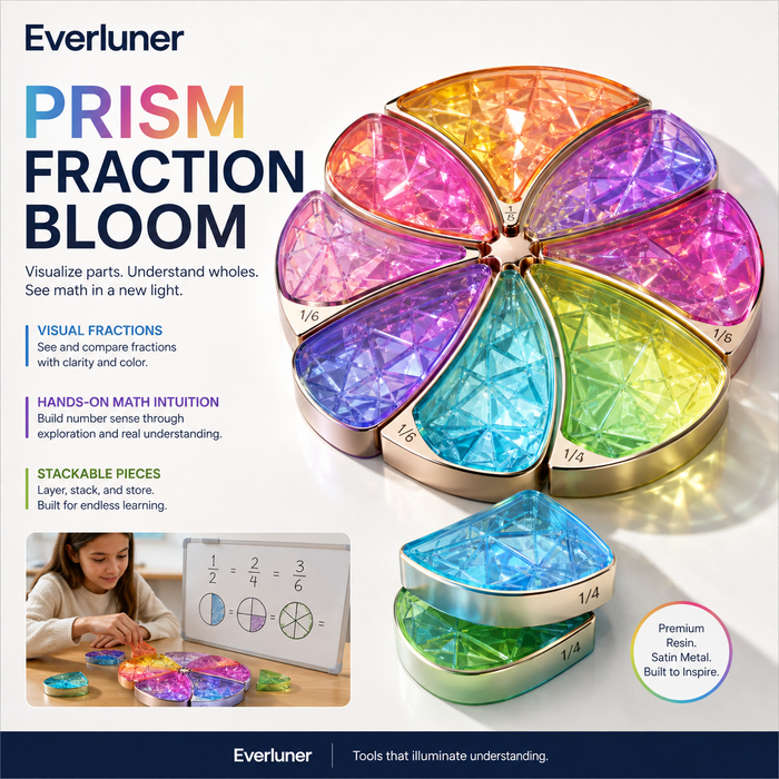 Everluner™ Prism Fraction Bloom — Color Petal Fraction Explorer